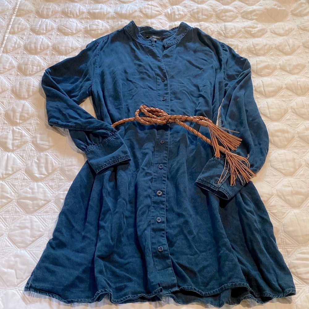 Banana Republic Denim Shirtdress and belt (NWOT)